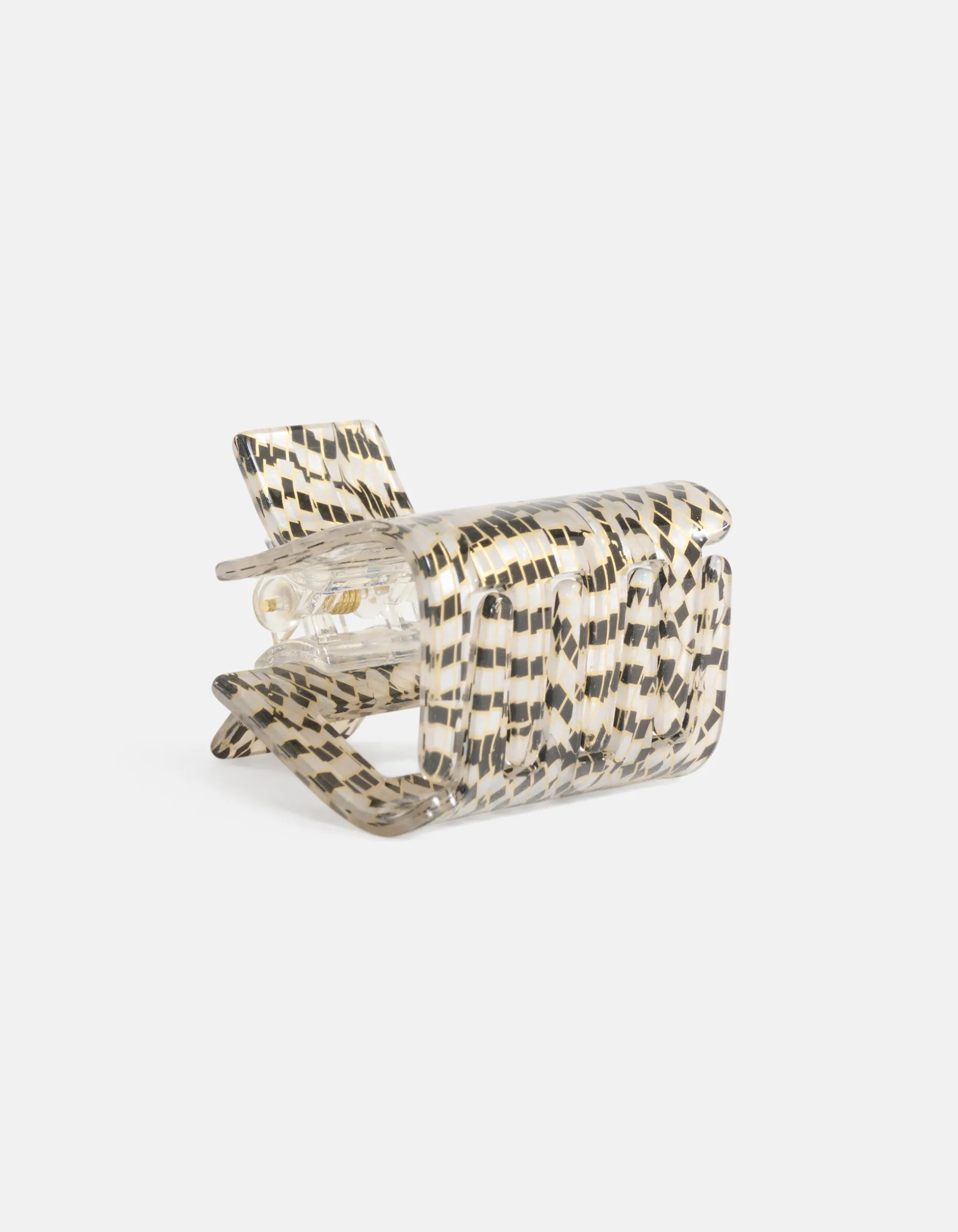 Haarklem Gebroken Wit/Zwart