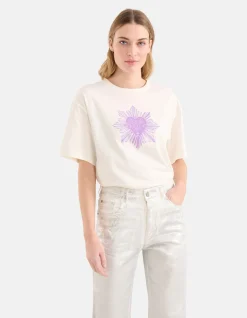 Heart Artwork T-shirt Gebroken Wit