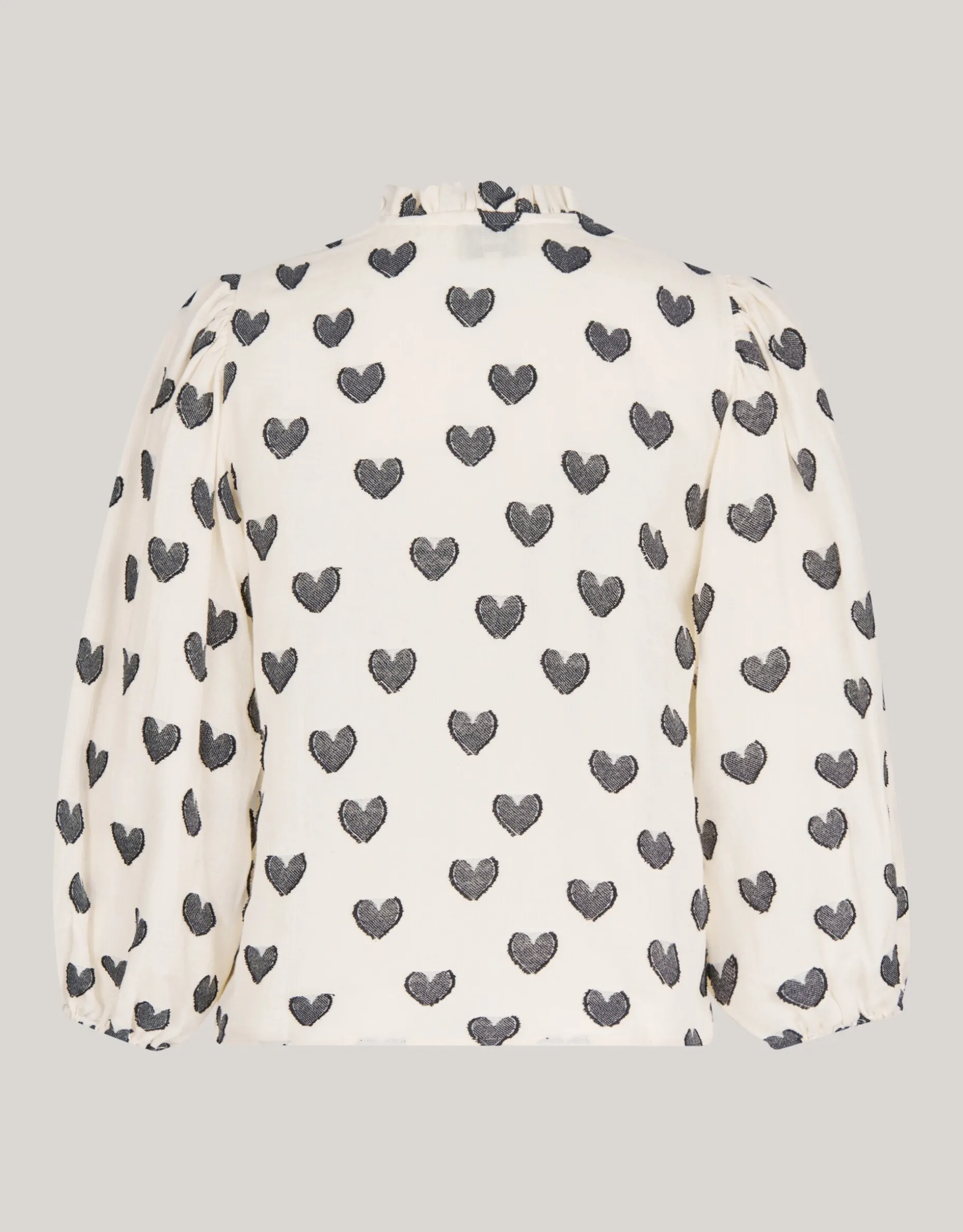 Heart Blouse Gebroken Wit