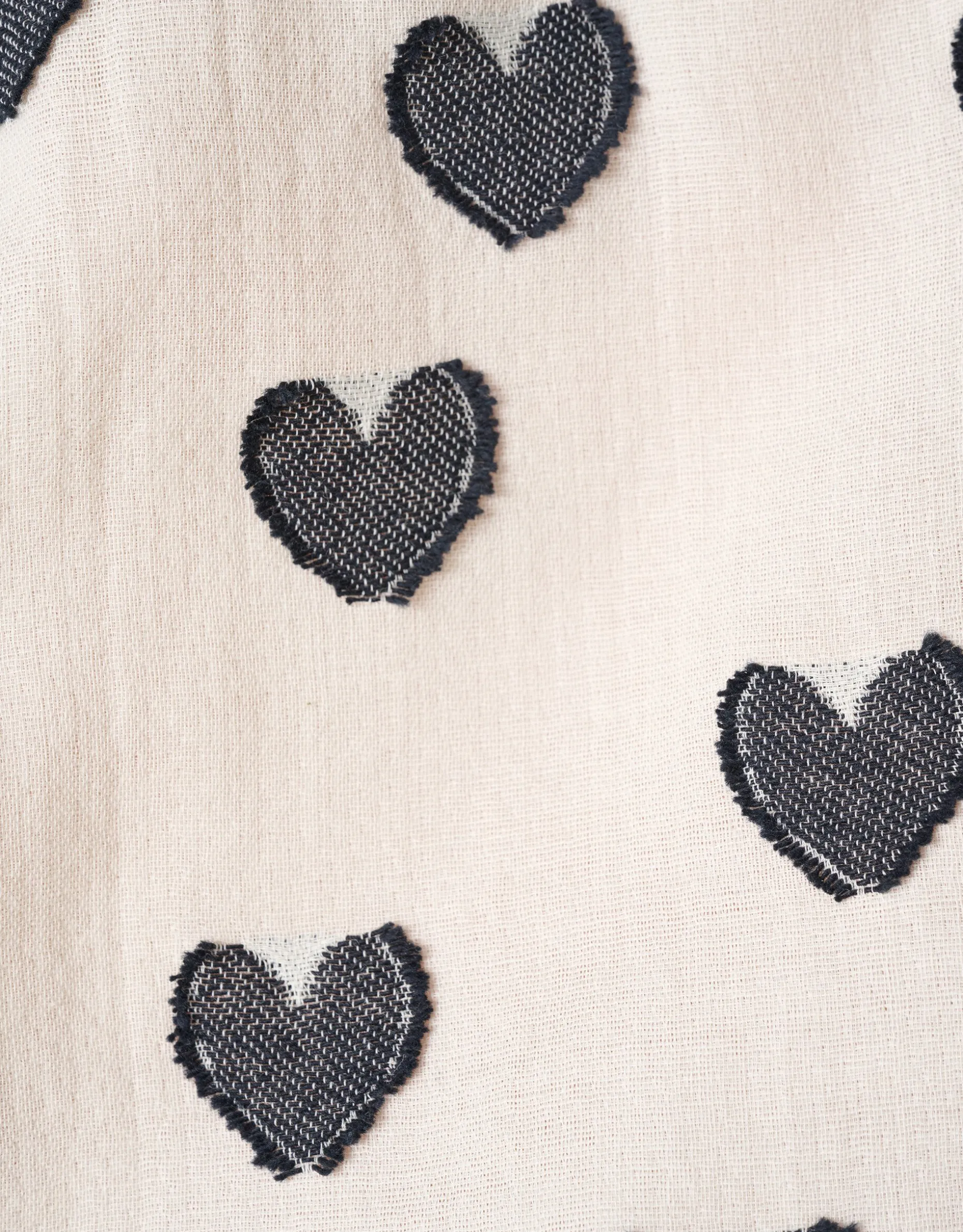 Heart Blouse Gebroken Wit