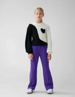 Heart Flowy Trui Zwart