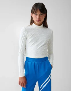 Heart Jersey Top Wit