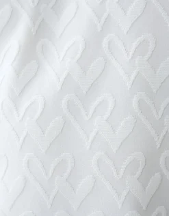 Heart Jersey Top Wit