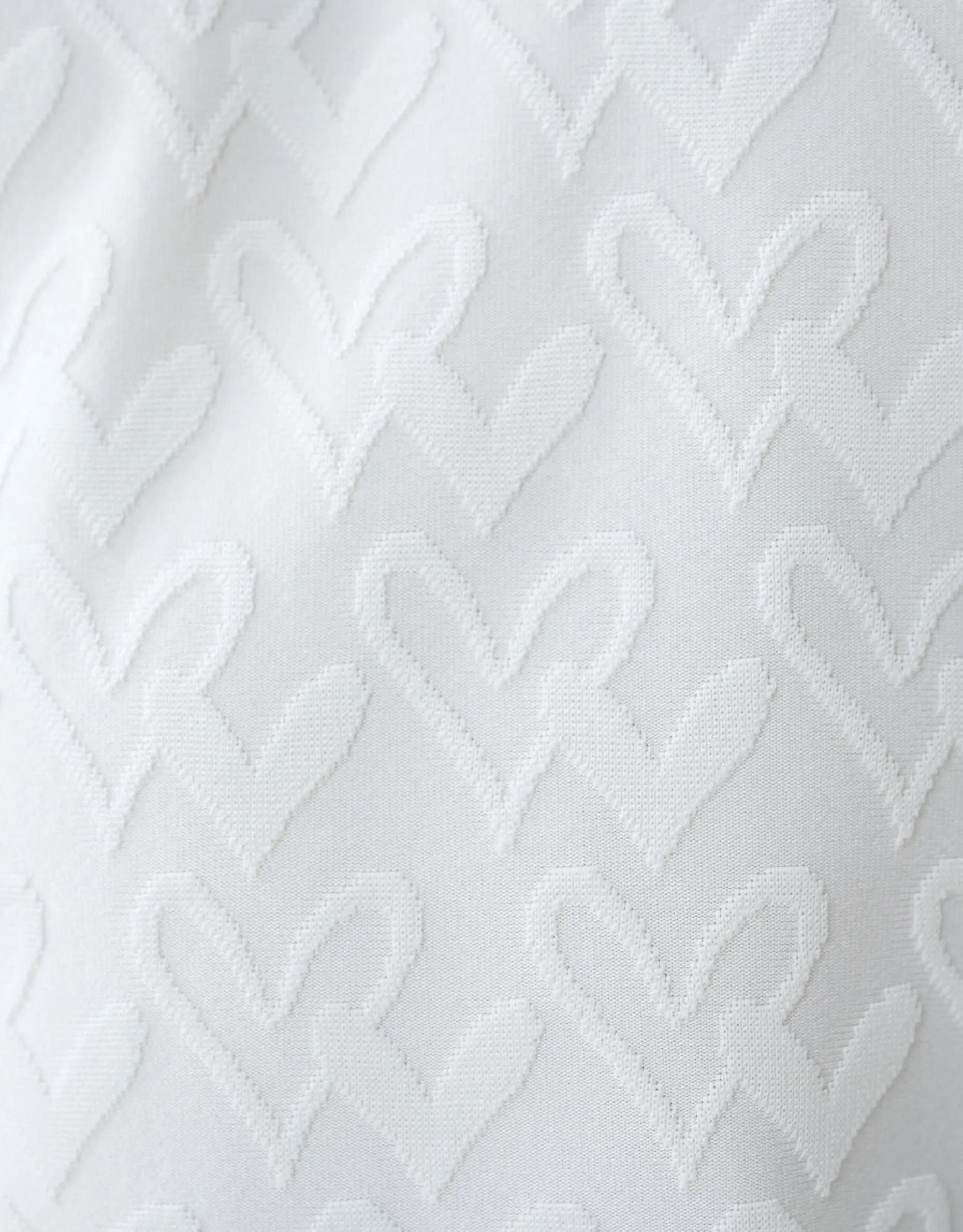 Heart Jersey Top Wit