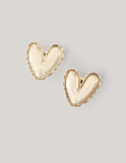 Heart Knopen Clips Goud