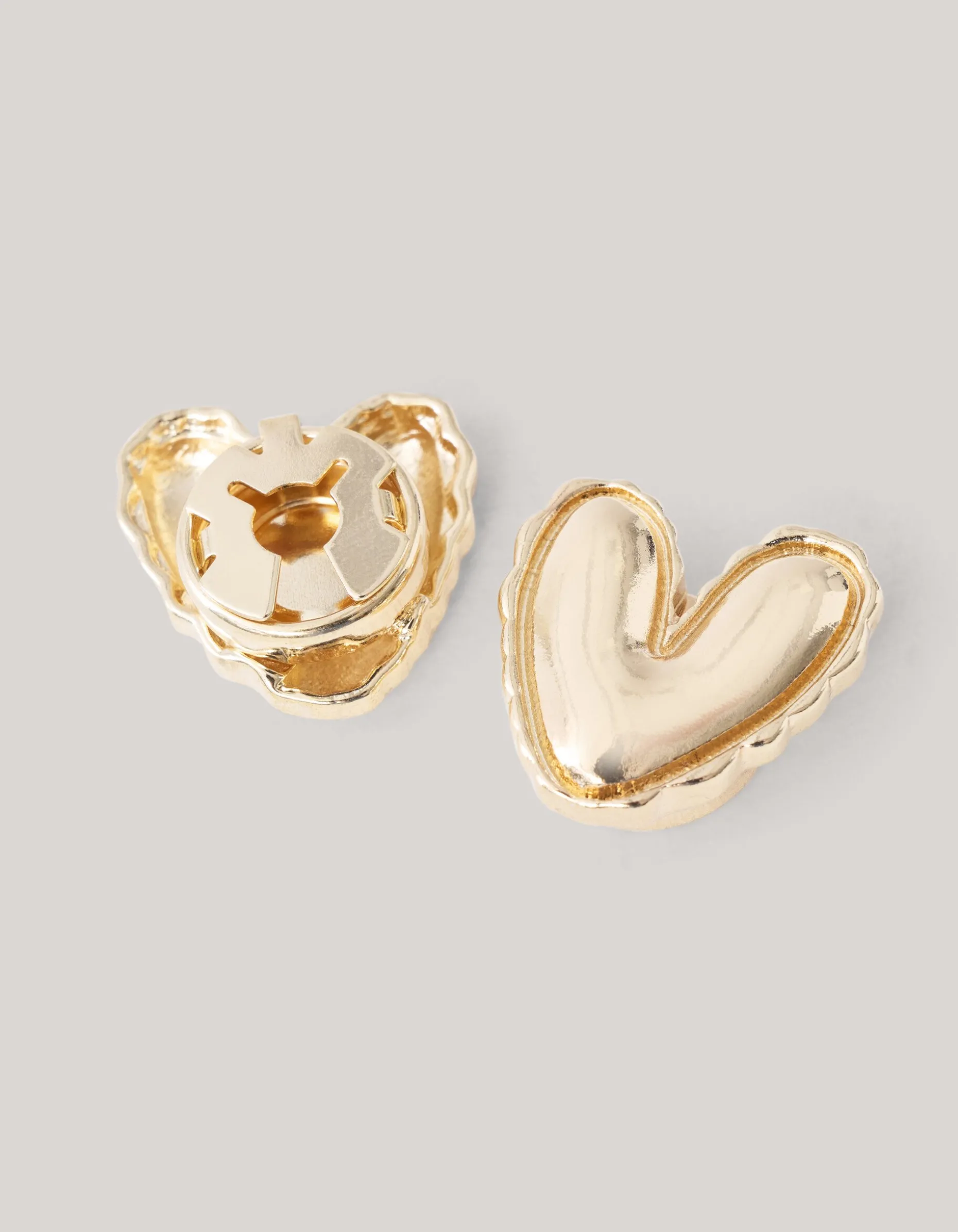 Heart Knopen Clips Goud