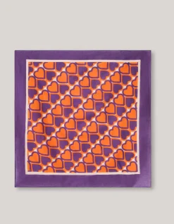 Heart Printed Bandana Paars By Furmey