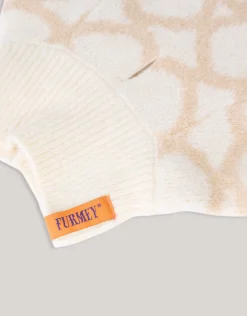 Heart Printed Honden Trui Gebroken Wit By Furmey