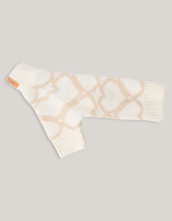 Heart Printed Honden Trui Gebroken Wit By Furmey