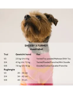 Heart Printed Honden Trui Gebroken Wit By Furmey