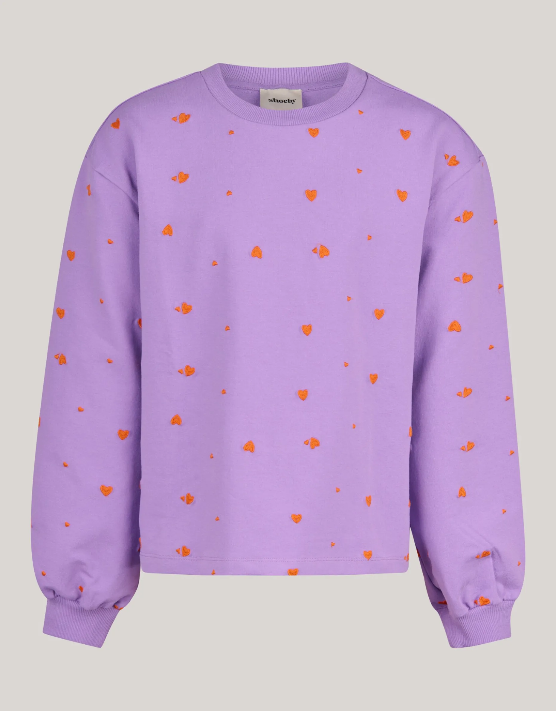 Heart Printed Longsleeve Paars