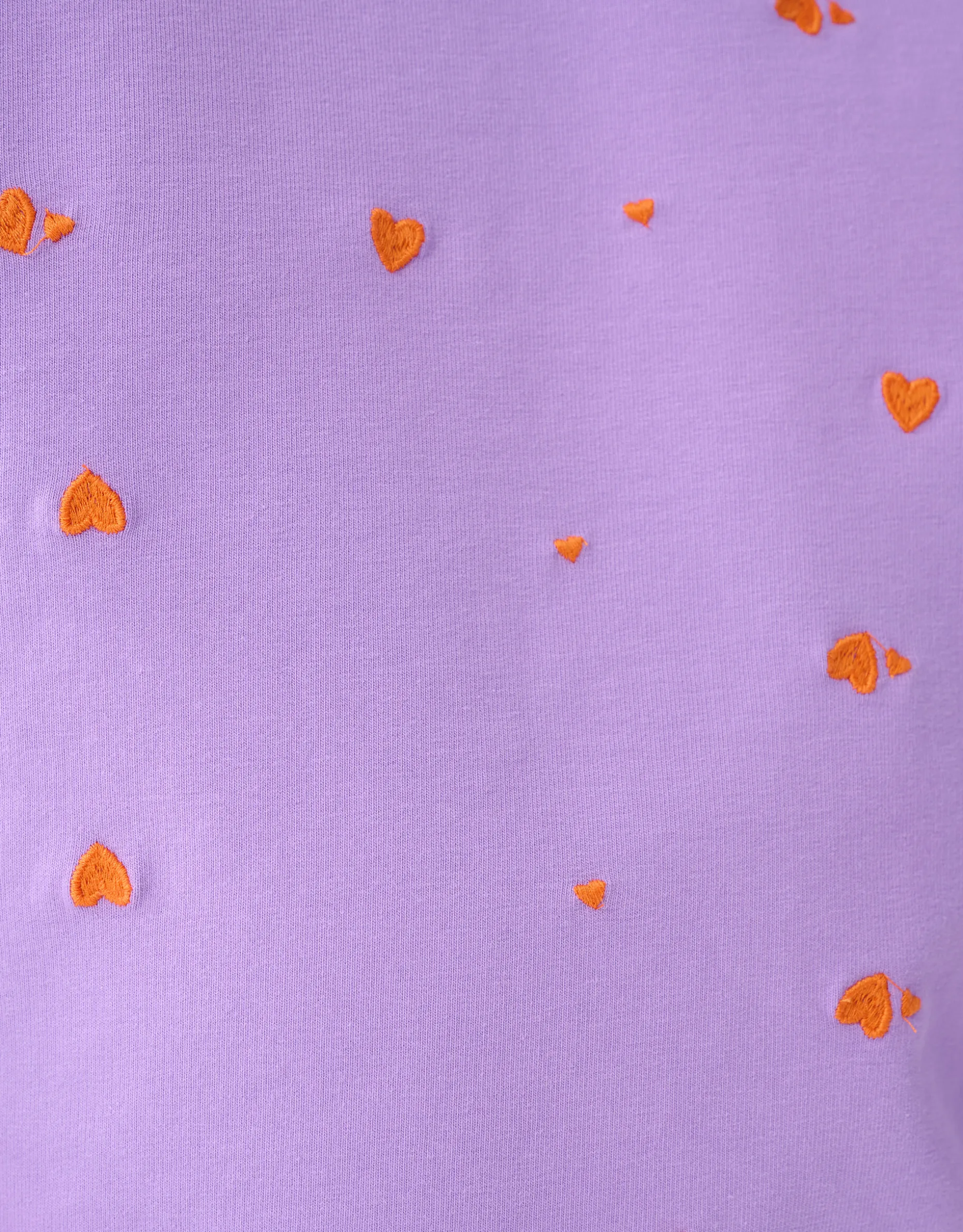 Heart Printed Longsleeve Paars