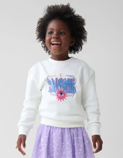 Heart Printed Mesh Rok Paars