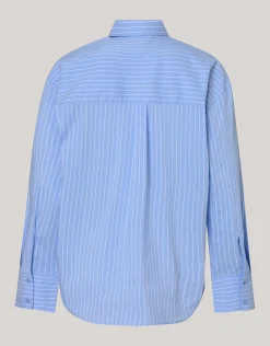 Heart Ruffle Blouse Blauw