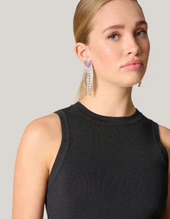 Heart Strass Oorbellen