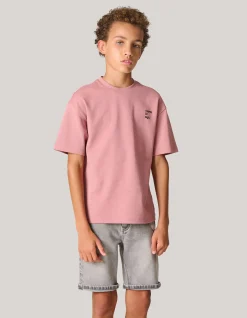 Heavy Basis T-shirt Donkerroze