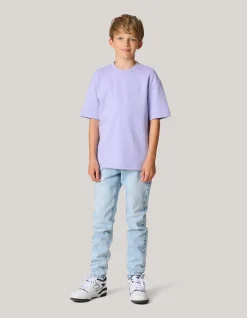 Heavy Basis T-shirt Lichtpaars