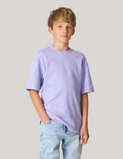 Heavy Basis T-shirt Lichtpaars