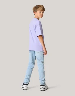 Heavy Basis T-shirt Lichtpaars