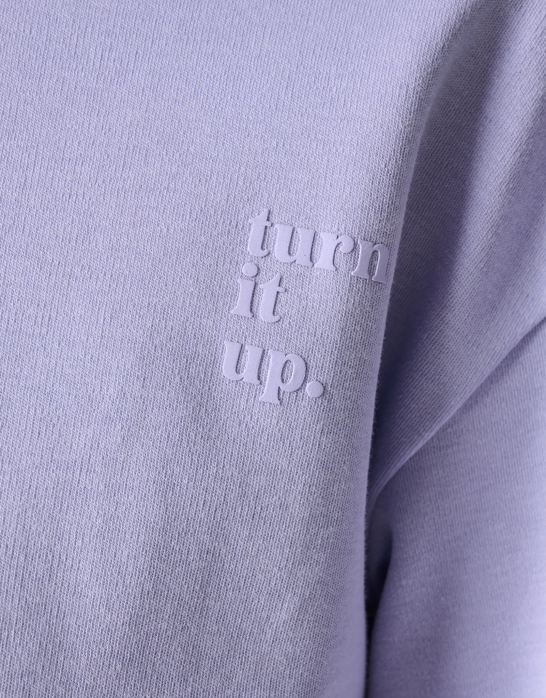 Heavy Basis T-shirt Lichtpaars