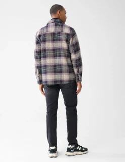 Heavy Ruiten Overshirt Donkerrood