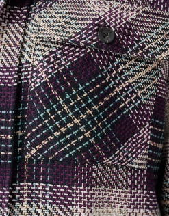 Heavy Ruiten Overshirt Donkerrood