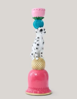 Hond Kandelaar Zwart/Wit By Fred