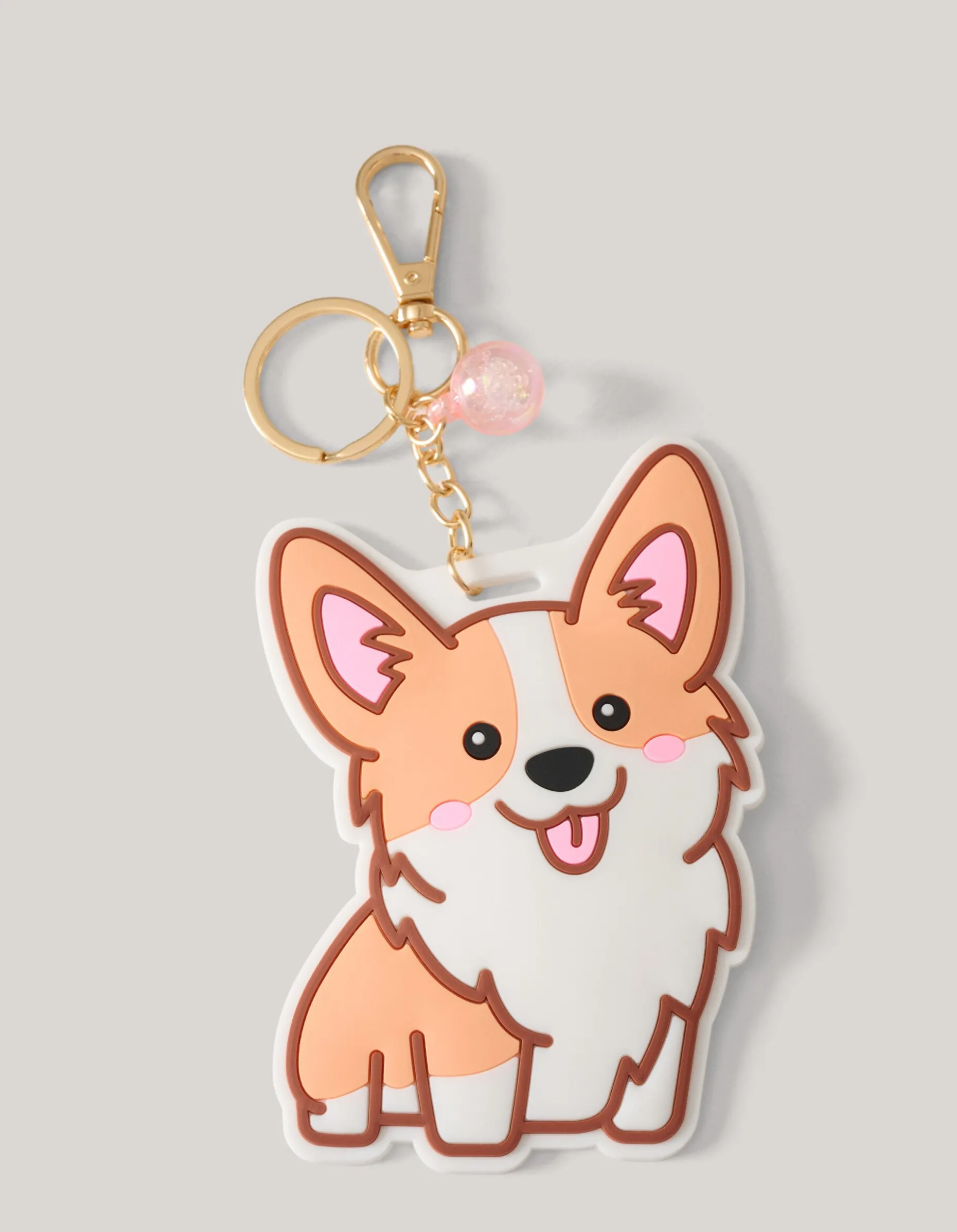 Hond Sleutelhanger Wit/Oranje