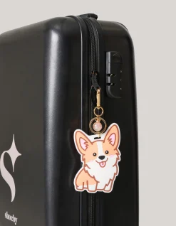 Hond Sleutelhanger Wit/Oranje