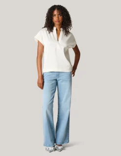 Inside Out Top Gebroken Wit