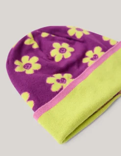 Jacquard Beanie Donkerpaars