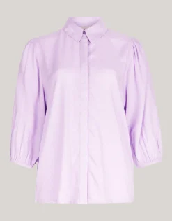 Jacquard Blouse Lichtpaars