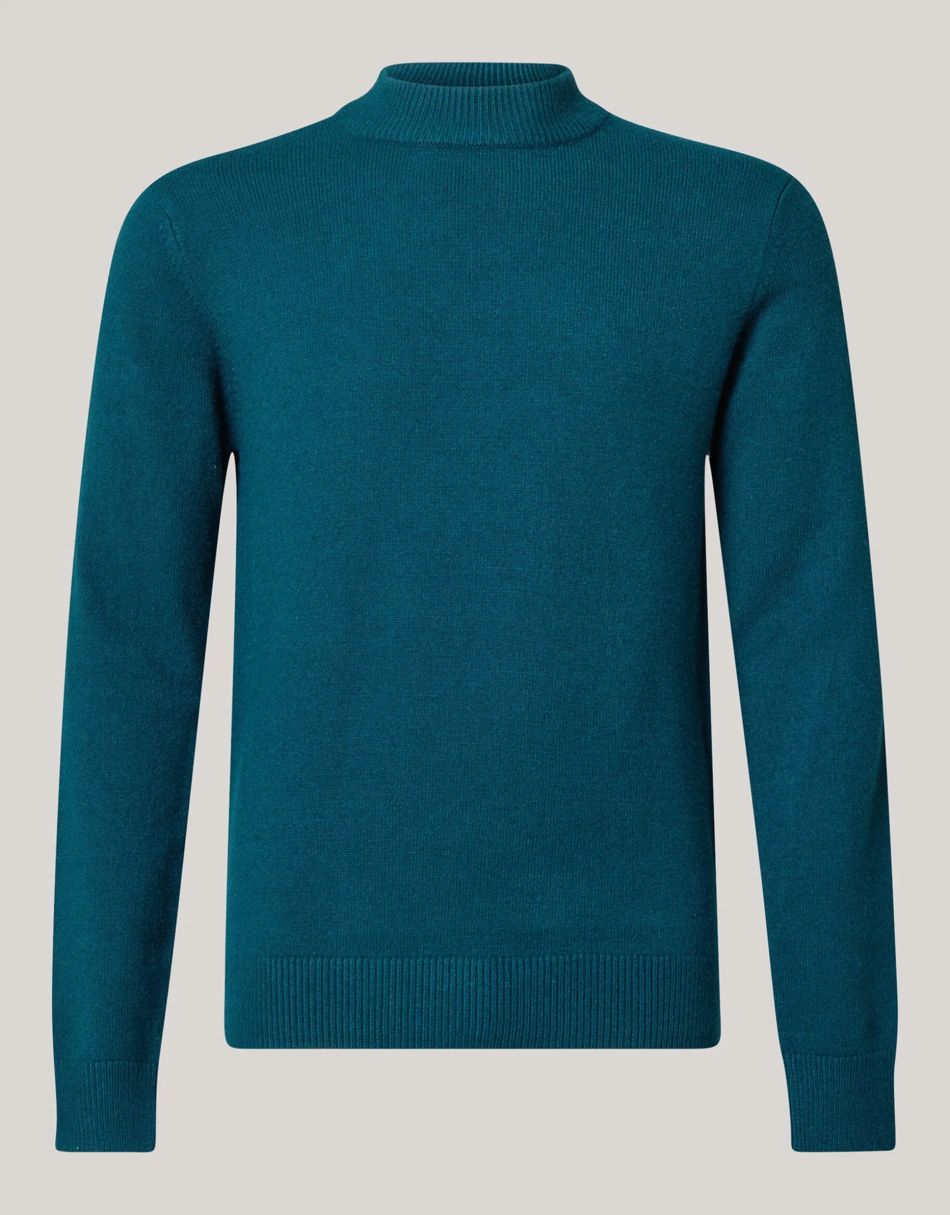 Jacquard Gebreide Trui Donkergroen