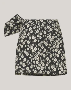 Jacquard Mini Rok Zwart/Wit