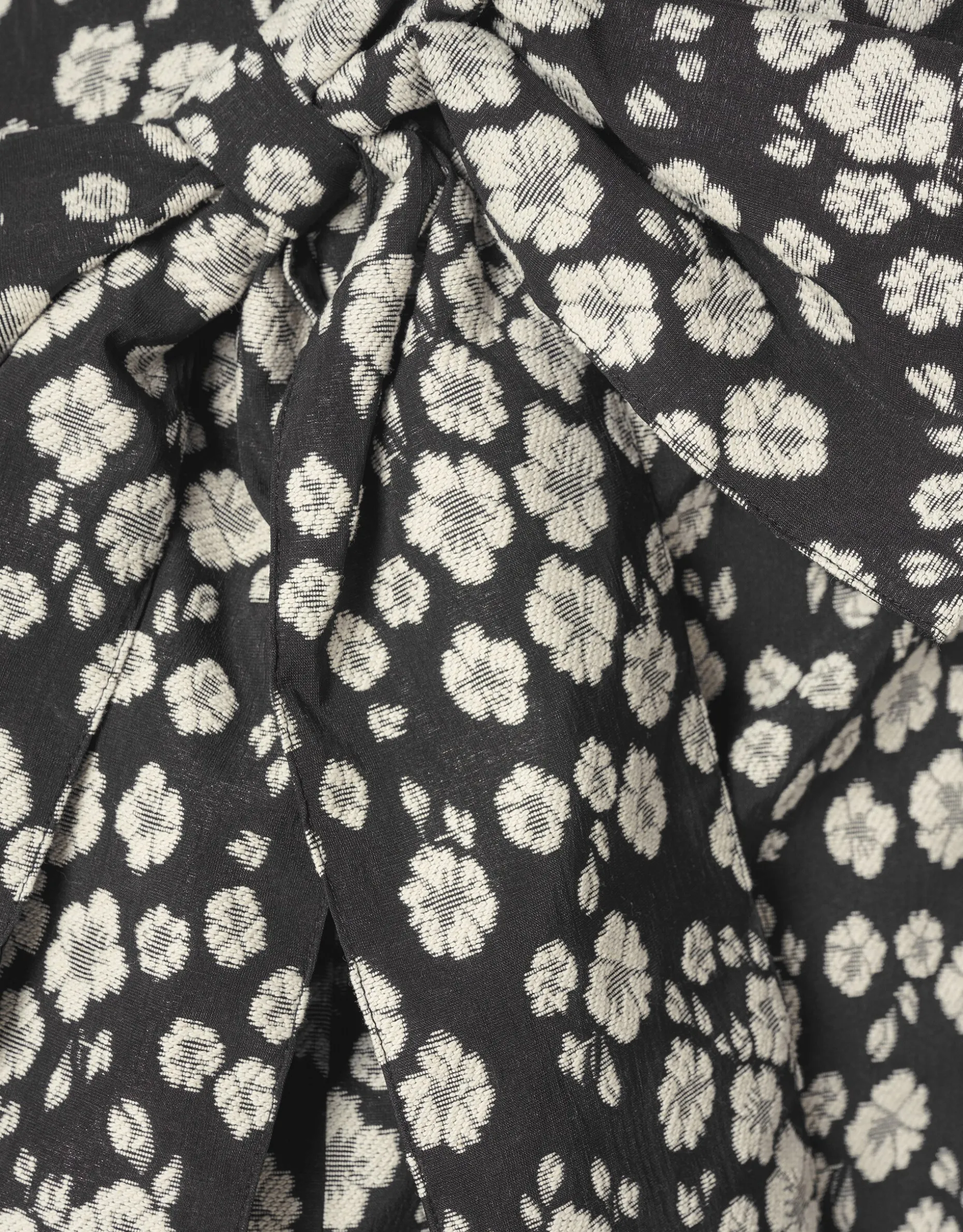 Jacquard Mini Rok Zwart/Wit