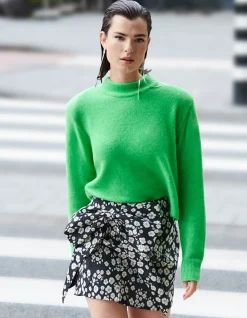 Jacquard Mini Rok Zwart/Wit