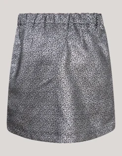 Jacquard Strik Mini Rok Zilver