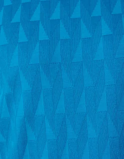 Jacquard T-shirt Blauw
