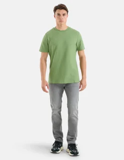 Jacquard T-shirt Groen