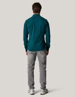 Jersey Overhemd Donkergroen