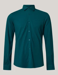 Jersey Overhemd Donkergroen