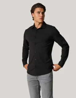Jersey Overhemd Zwart
