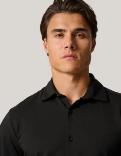 Jersey Overhemd Zwart