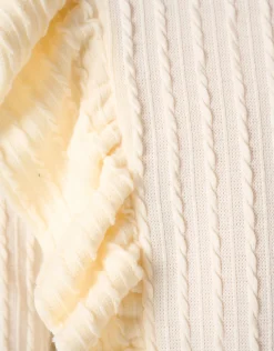 Kabel Ruffle Top Gebroken Wit