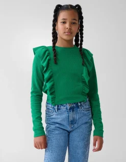 Kabel Ruffle Top Groen