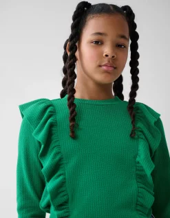 Kabel Ruffle Top Groen