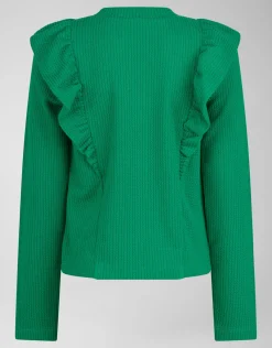 Kabel Ruffle Top Groen