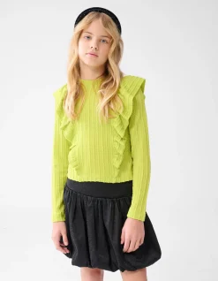 Kabel Ruffle Top Groen