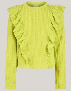 Kabel Ruffle Top Groen