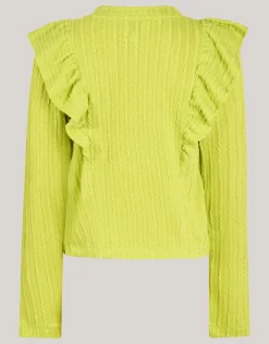Kabel Ruffle Top Groen